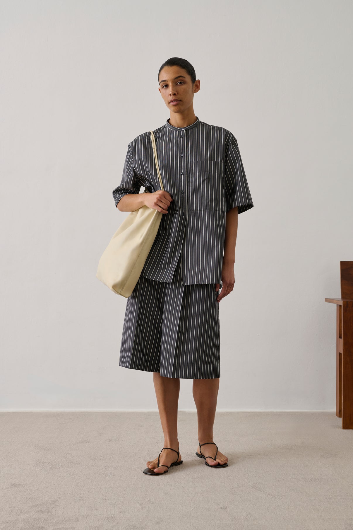 Chemise Hannah - Noir/Cardamome - Coton - Femme vue 3