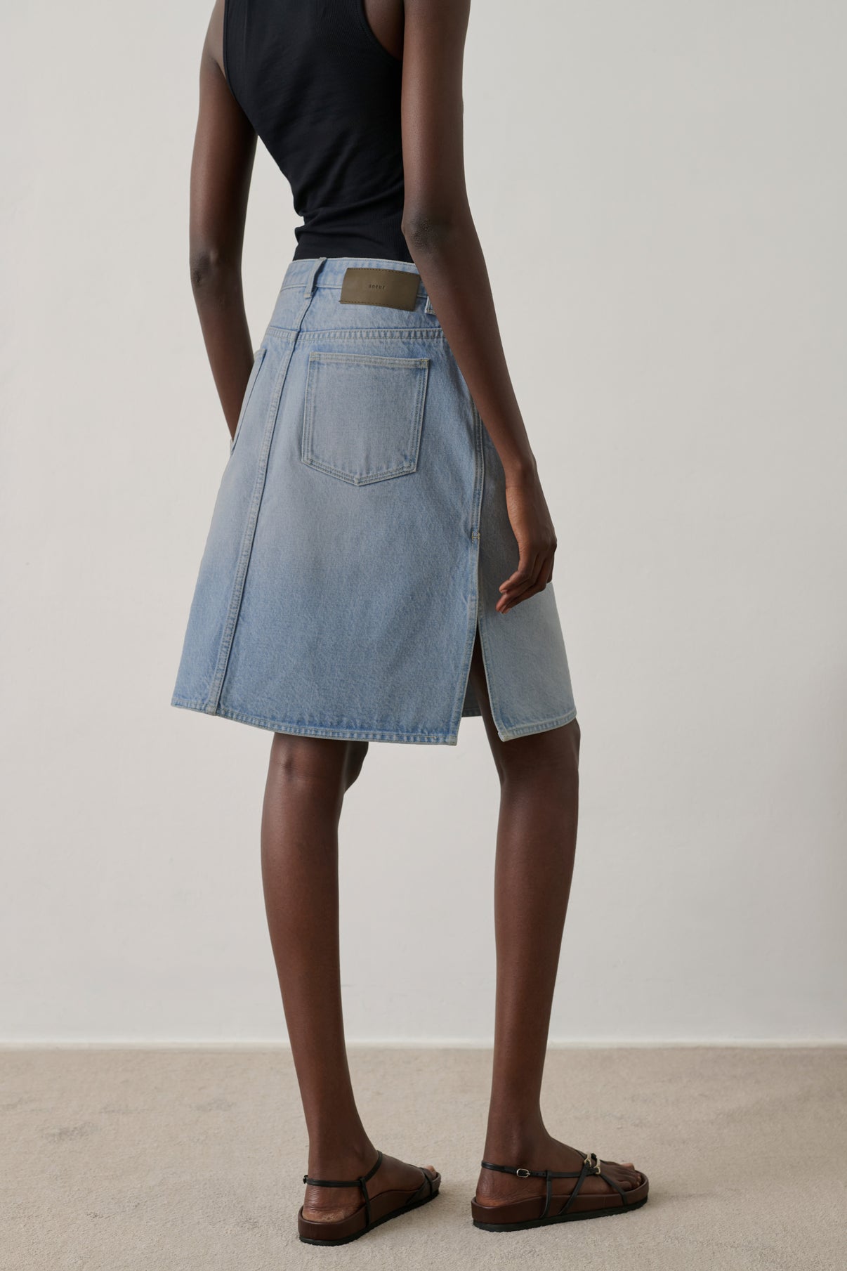 Jupe Elyne - Bleu Clair - Femme vue 3