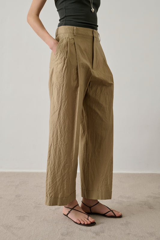 Pantalon Watson - Sable - Coton - Femme