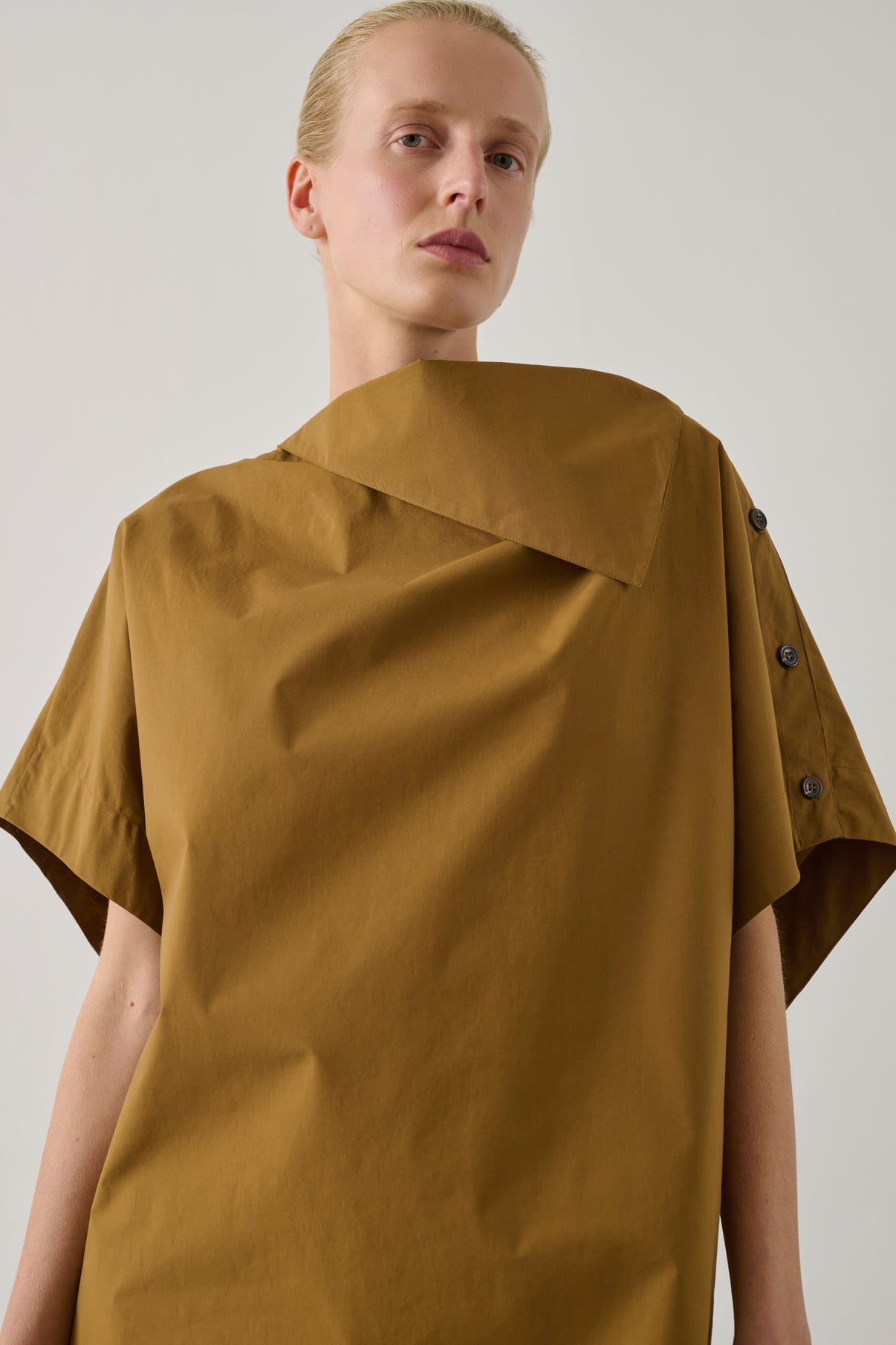 Robe Hattie - Caramel - Coton - Femme vue 4