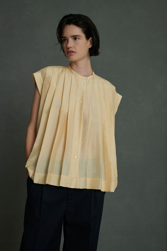 Chemise Abeille - Crème - Soie - Femme
