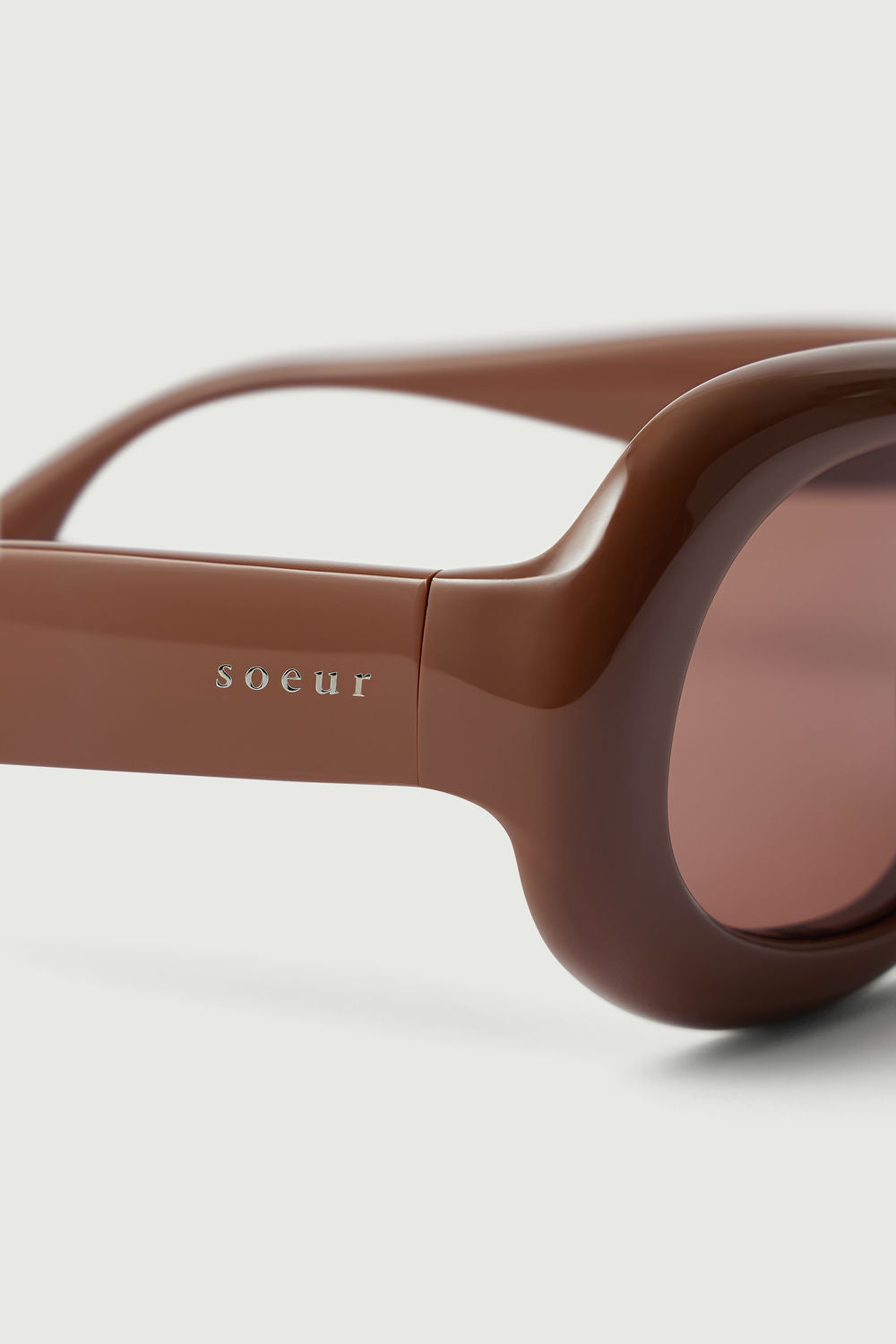 Lunettes de soleil Lee - Marron - Femme